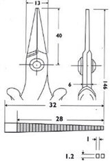 Piergiacomi Piergiacomi PG-PN2005 Phone tang 146 mm