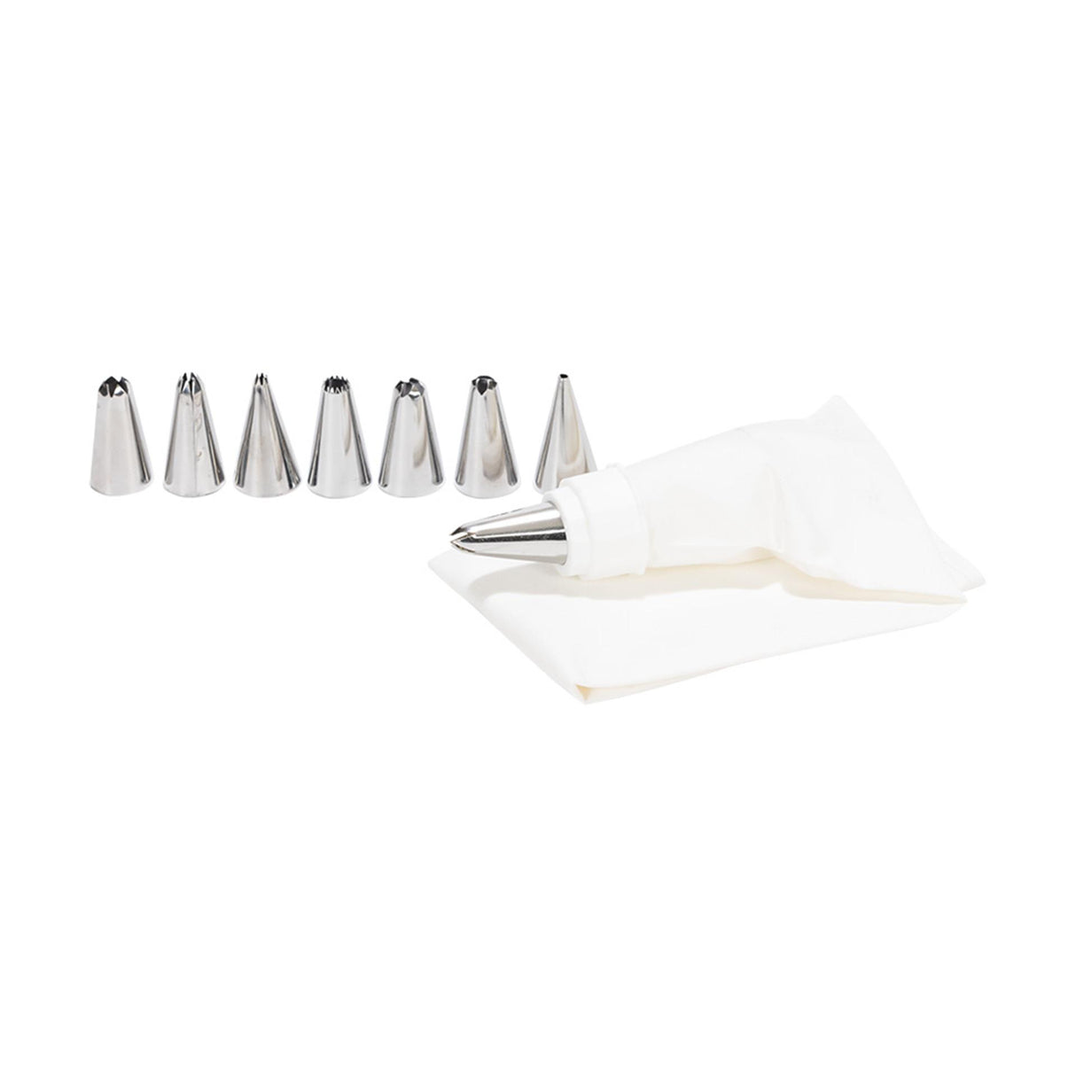 Patisse decorating set 9 pieces stainless steel