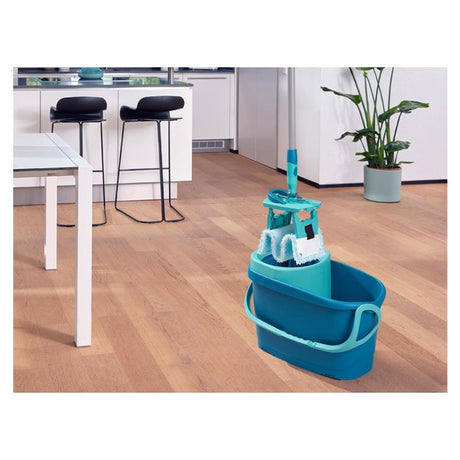 Leifheit Essuie-sol Clean Twist avec Velcro ergo - Set de vadrouille 33 cm complet