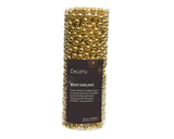 Decoris bead garland shine gold 10 meters