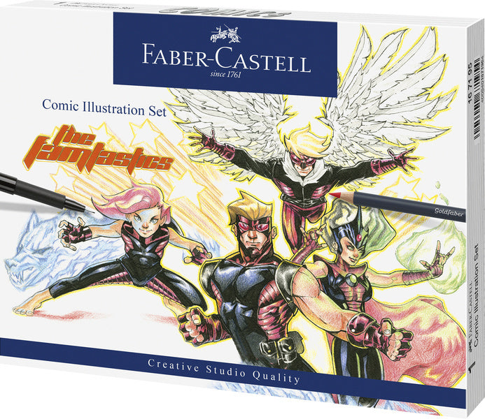 Faber Castell FC-167195 Signstick Faber-Castell Pitt Artist Pen Pen Comic Ilustracija set