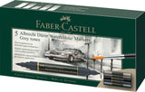 Faber Castell Faber Castell FC-160306 WK25AQUAREL Marker FC Albrechtdürer 5 pieces Gray Tones