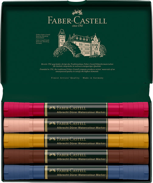 Faber Castell Faber Castell FC-160307 WK25Aquarel Marker FC Albrechtdürer 5 sztuk portret