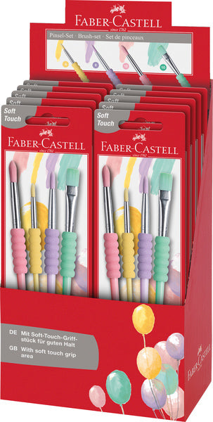 Faber Castell FC-481620 brush set soft touch 4 pieces pastel colors