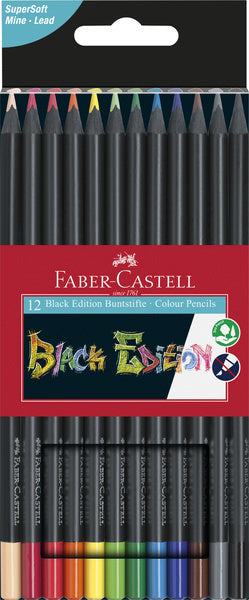 Faber Castell Faber Castell FC-116412 Colplants Black Edition v pouzdru 12 kusů