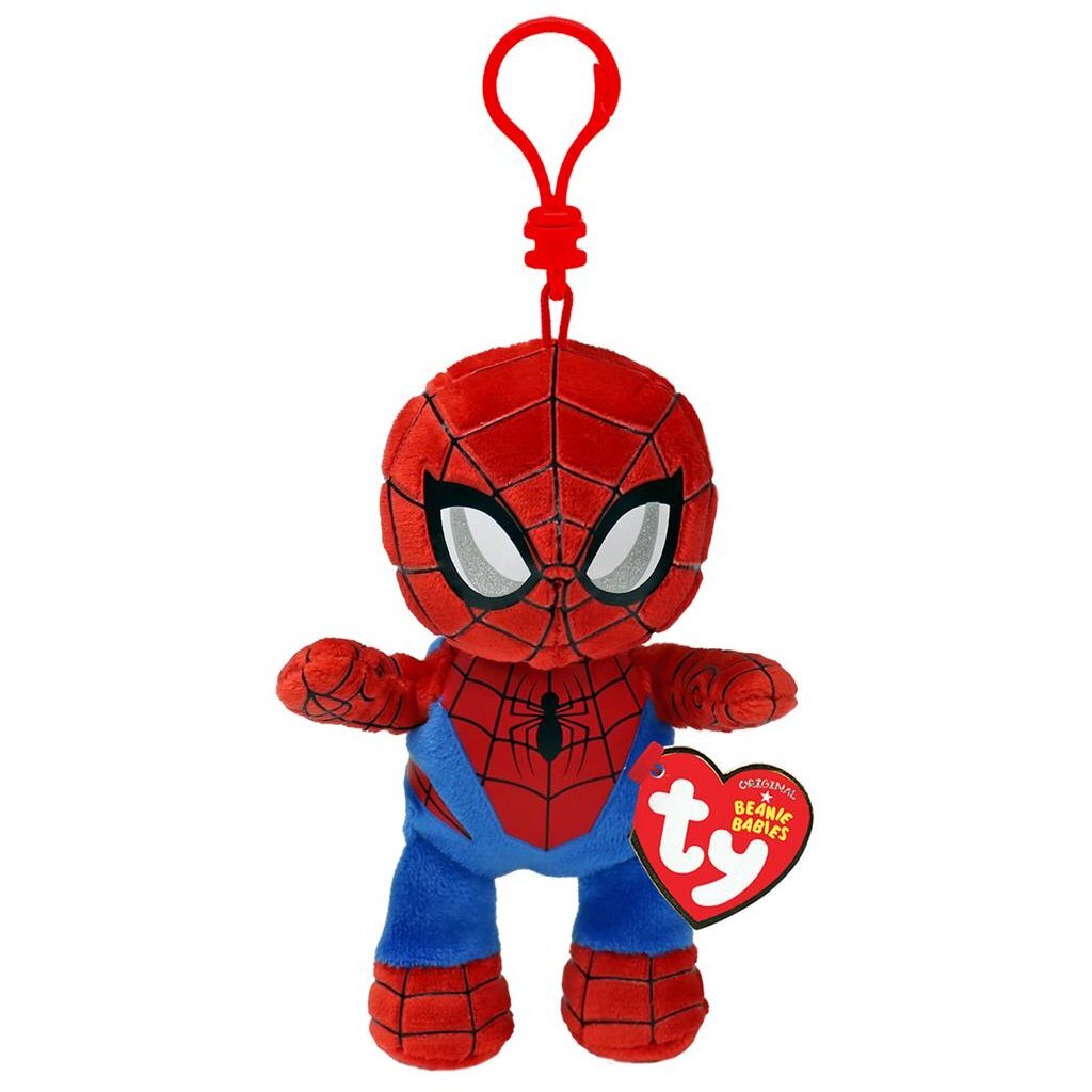 Ty beanie babies clip marvel hug spiderman 12 cm