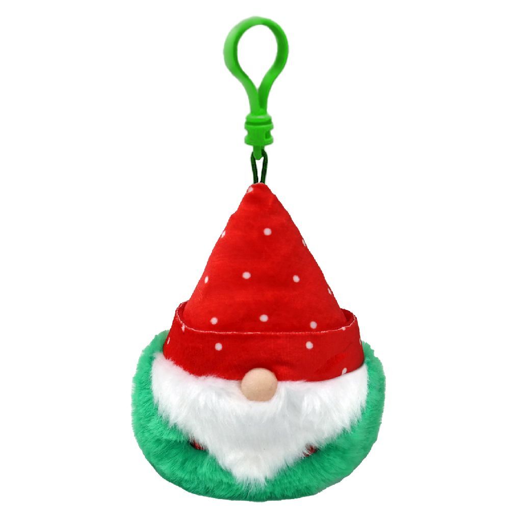 Ty Beanie Boos Clip Christmas Gnome Topsy, 7 cm