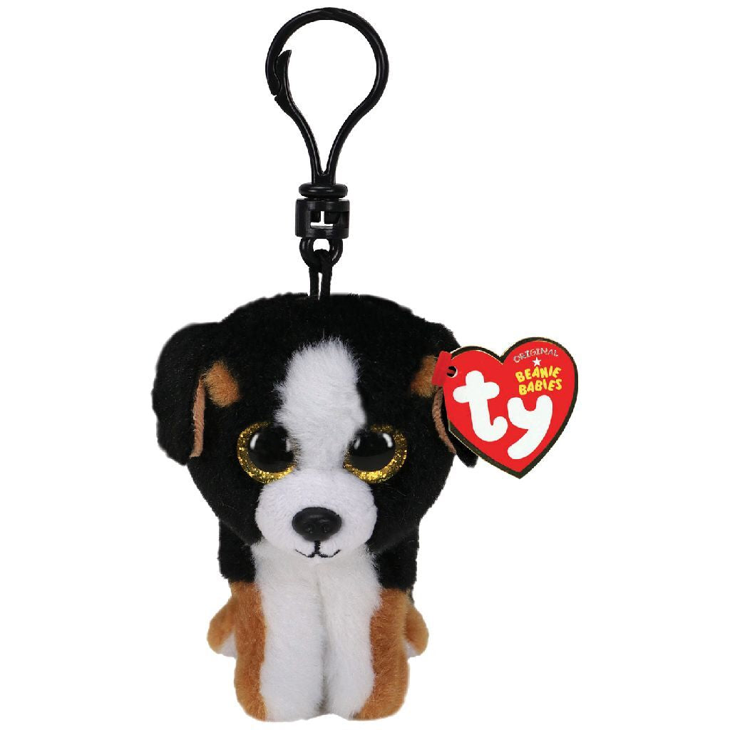 Ty Ty Beanie Babies Clip Dog Cuddly Hug Roscoe 7 cm