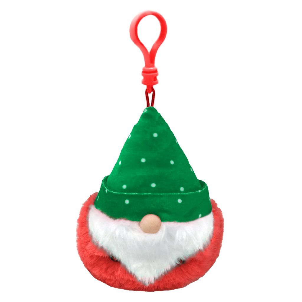 Ty Beanie Boos Clip Christmas Gnome Turvey, 7 cm