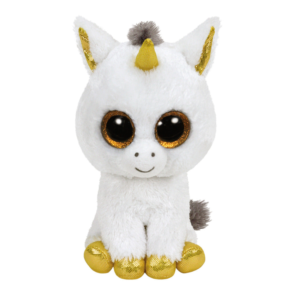 Ty Beanie White Unicorn Pegasus abrazo 15 cm