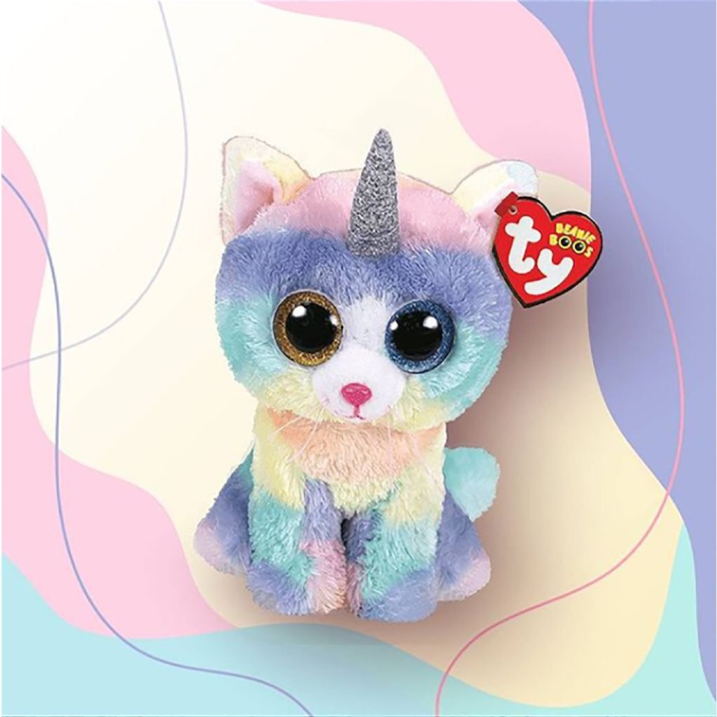 Ty Beanie Boo's Heather Cat, 15 cm