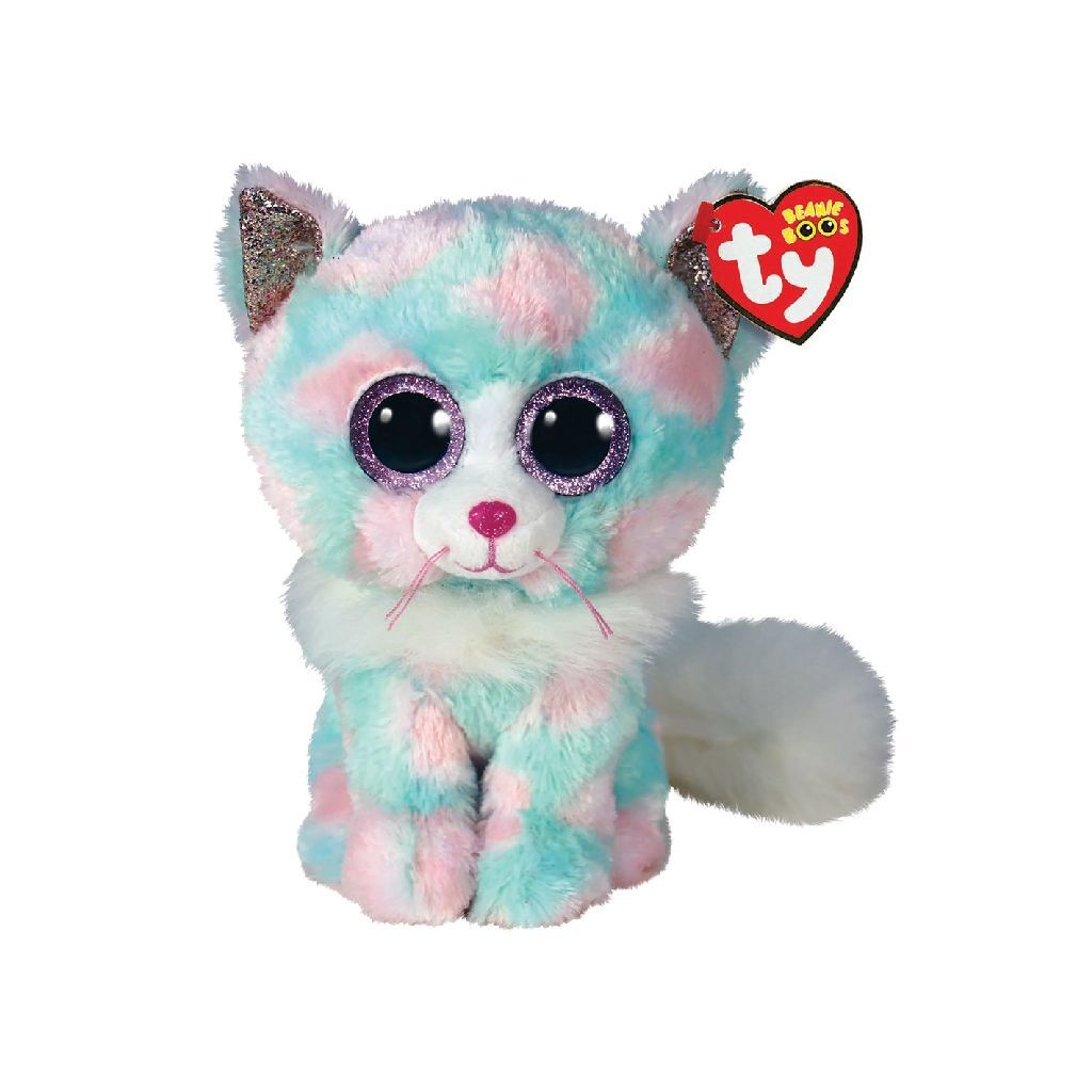 Ty Beanie Boos Opal -Katze, 15 cm