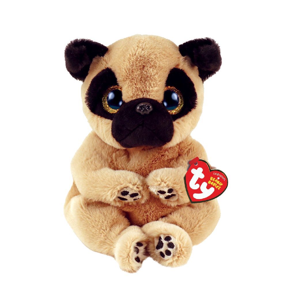 Ty Beanie Babies Bellies Izzy Pug, 15 cm