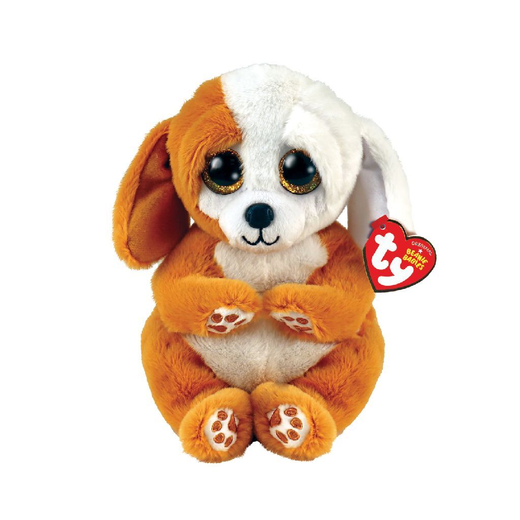 Ty Beanie Babies Bellies Ruggles Dog, 15cm