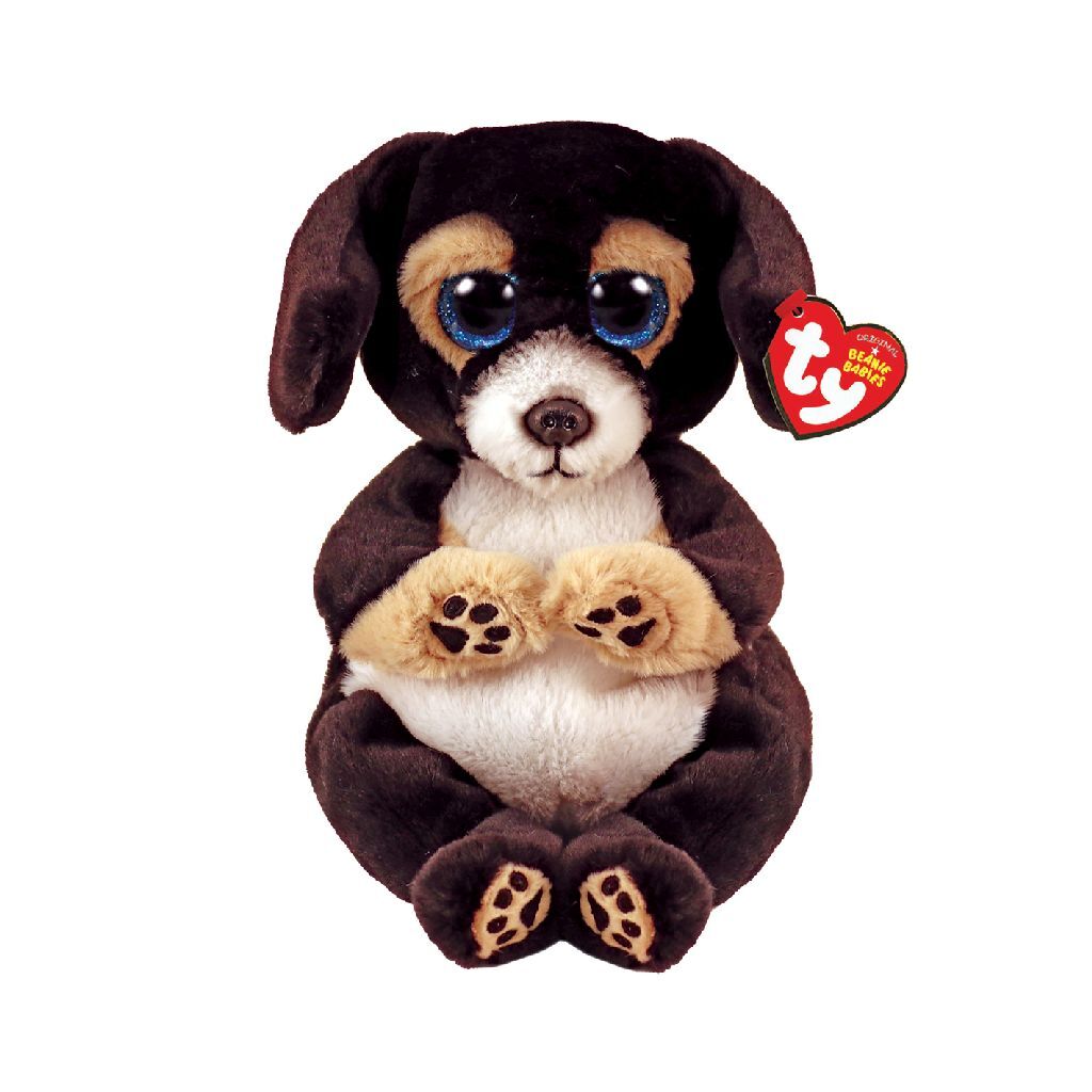 Ty Beanie Babies Bellies Ranger Black Dog, 15 cm