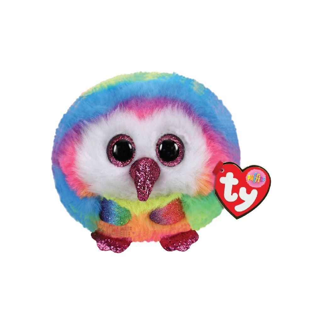 Ty Beanie Ty Teeny Puffies Owen Owl, 10 cm