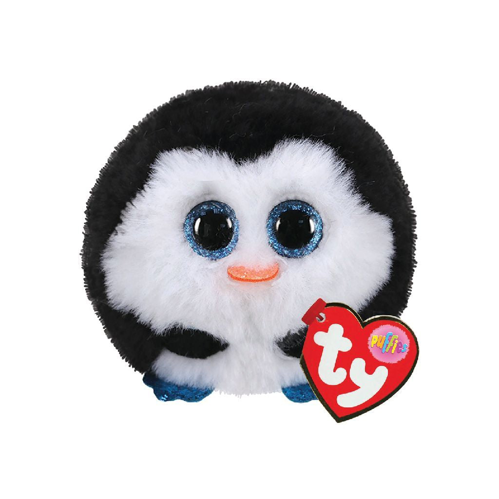 TY TY Puffies Pinguïn Knuffel Waddles 8 cm