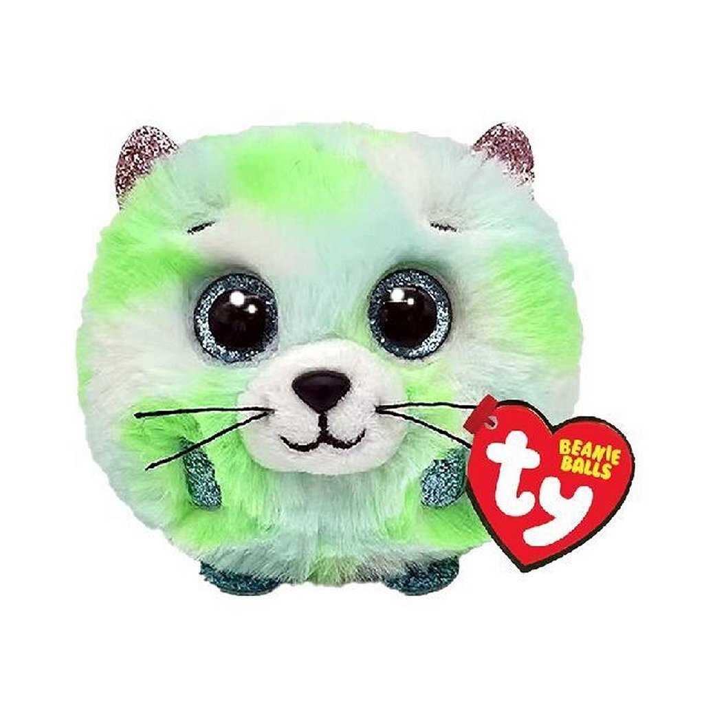 TY TY Beanie Balls Knuffel Kat Evie 10 cm