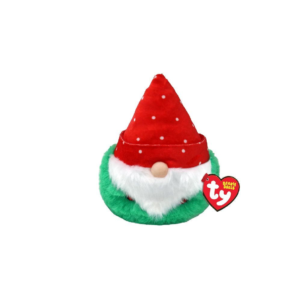 Ty Beanie ty Teeny Puffies Chrëschtdag Gnome Topsy, 10cm