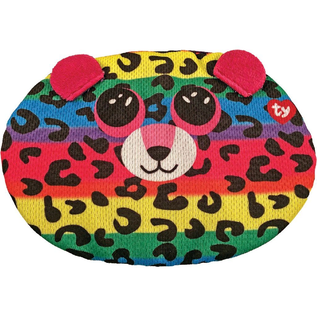 Ty washable children's mouth cap leopard dot adjustable 3+