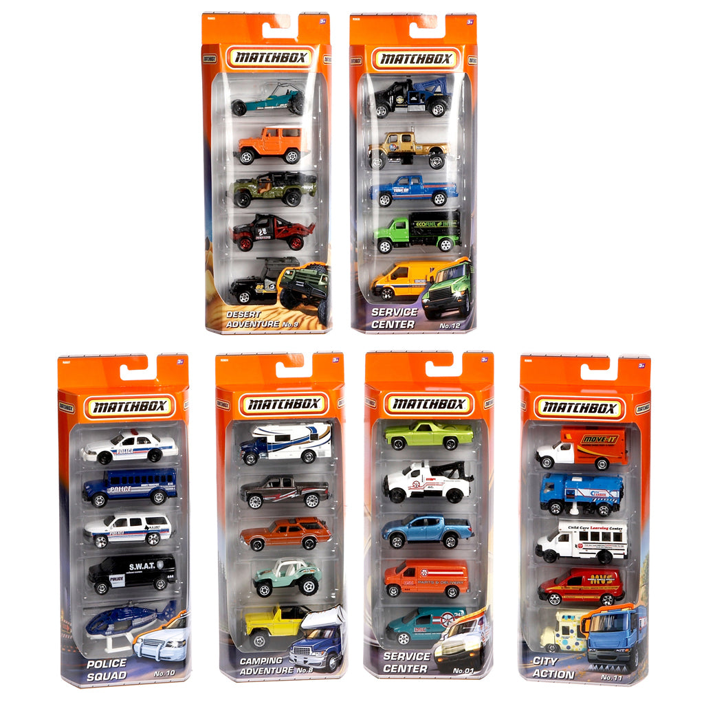 Matchbox Matchbox Set met 5 auto's