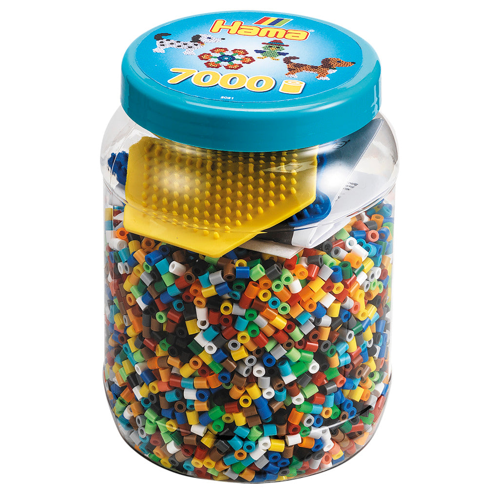 Hama ironing bead set in Pot, 7000st.