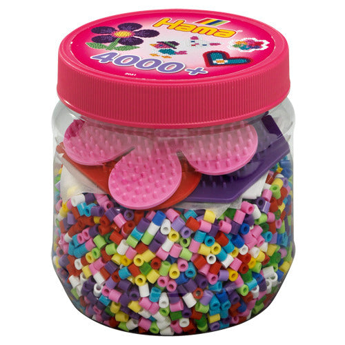 Hama ironing bead set in pot, 4000st.