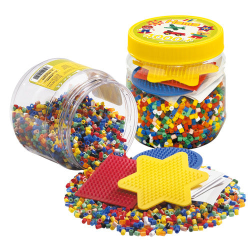 Hama ironing bead set in pot, 4000st.