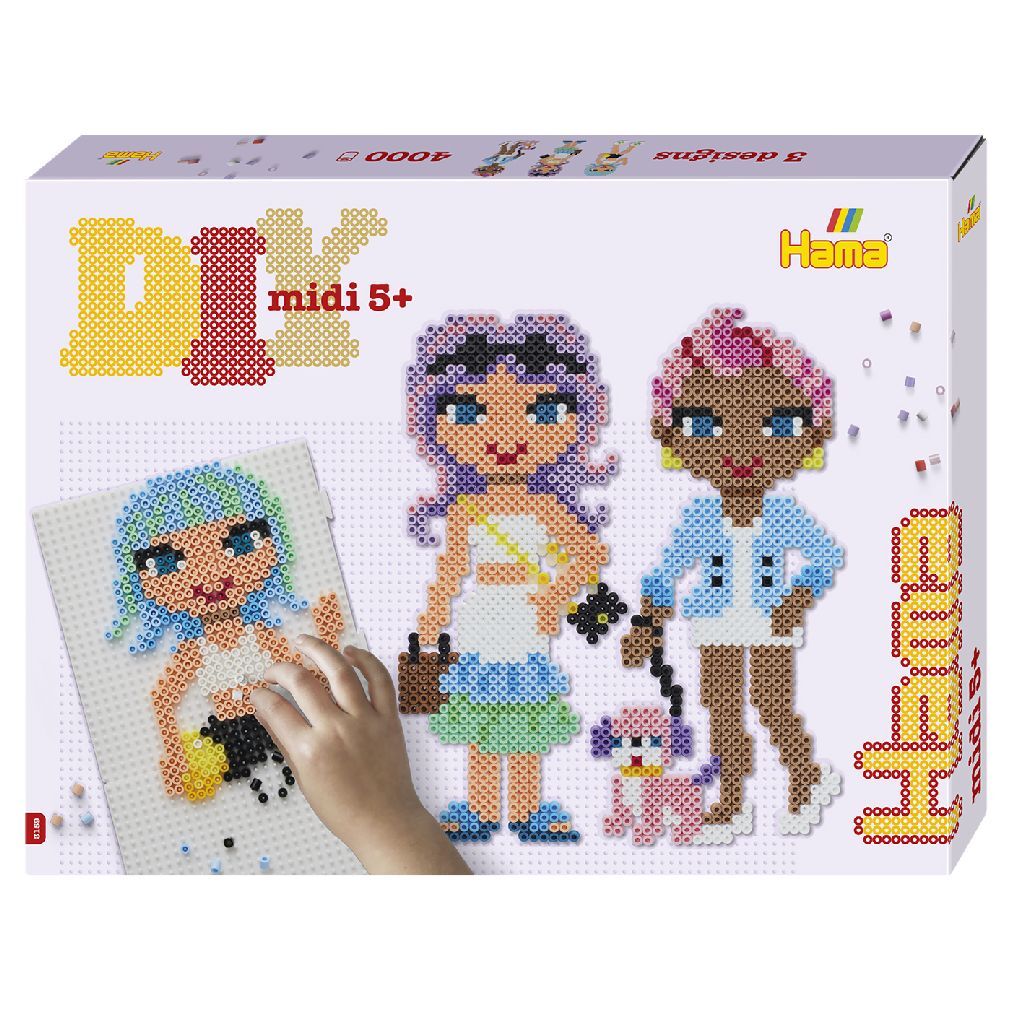 Hama string bead set Gift Box Fashion Girls, 4000st.