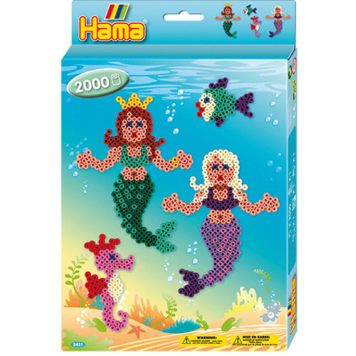 Hama -Bügel -Perle -Set Mermaid, 2000st.