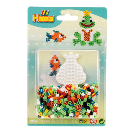 Hama Eisen-op Perlen Frog a Fësch Set 350 Stécker