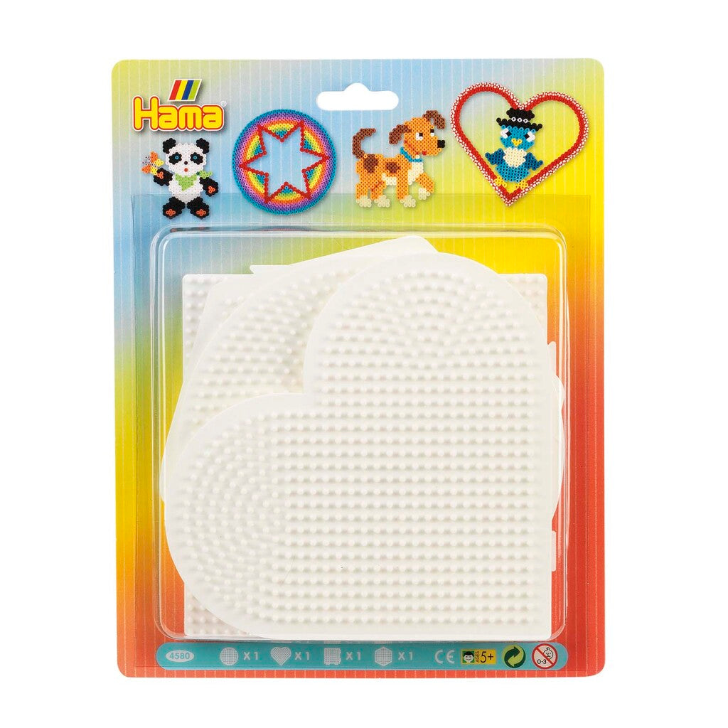 Hama Iron Bead Plates, 4st.