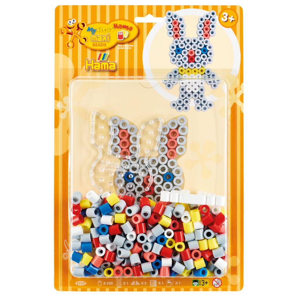 Hama String Bead Set Maxi Rabbit, 250st.