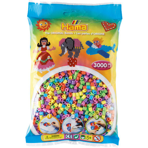 Hama String Bead Mix Pastel (201-50), 3000 °.