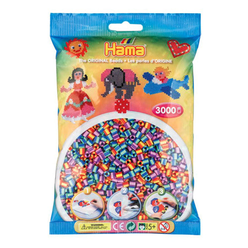 Hama string bead mix striped (201-92), 3000st.