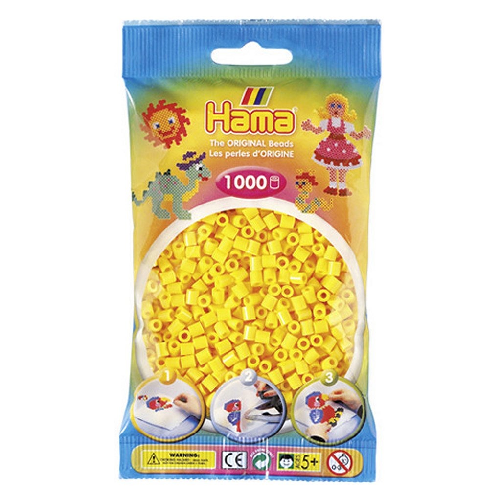 Hama iron beads yellow 1000 pieces