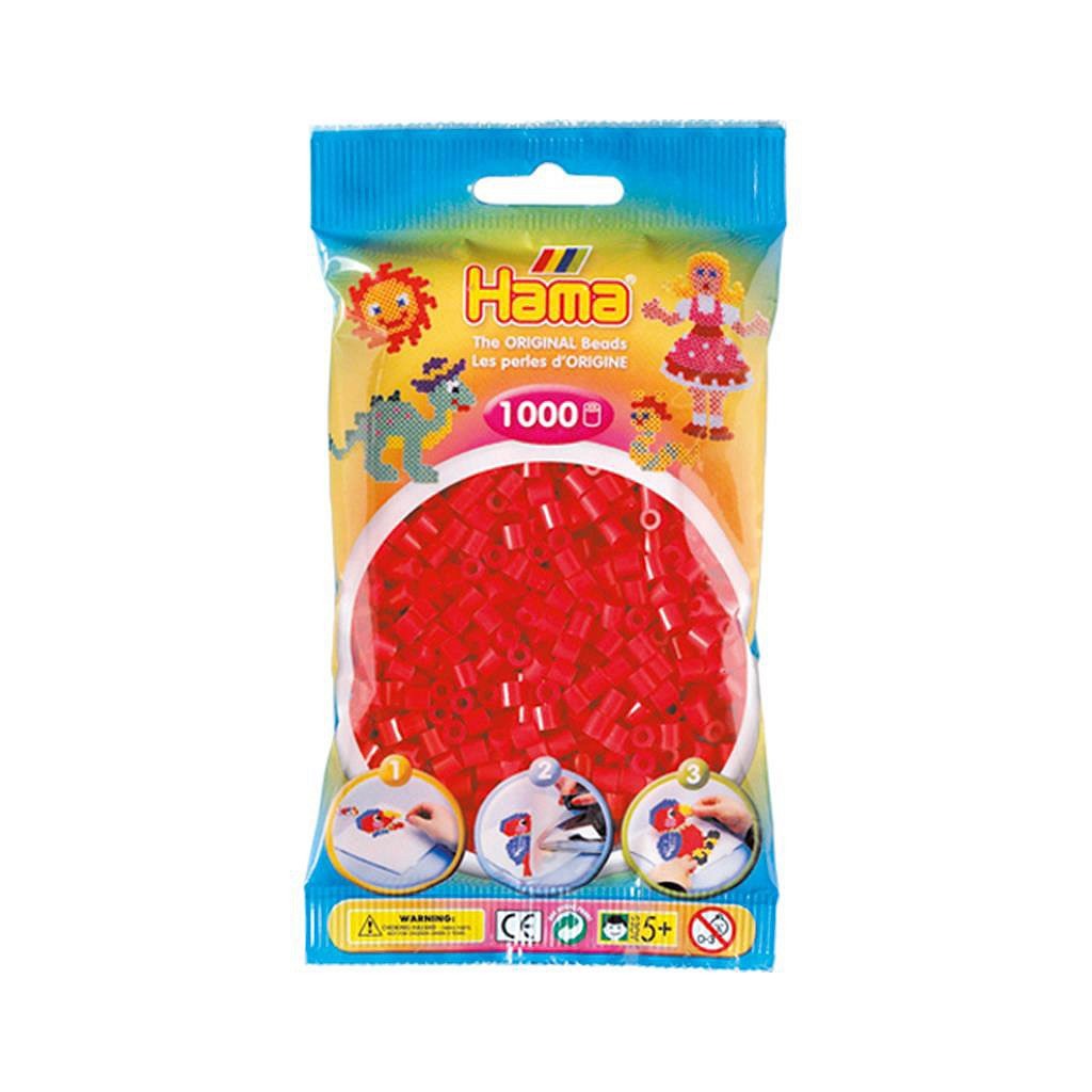 Hama Iron Beads Red 1000 pezzi