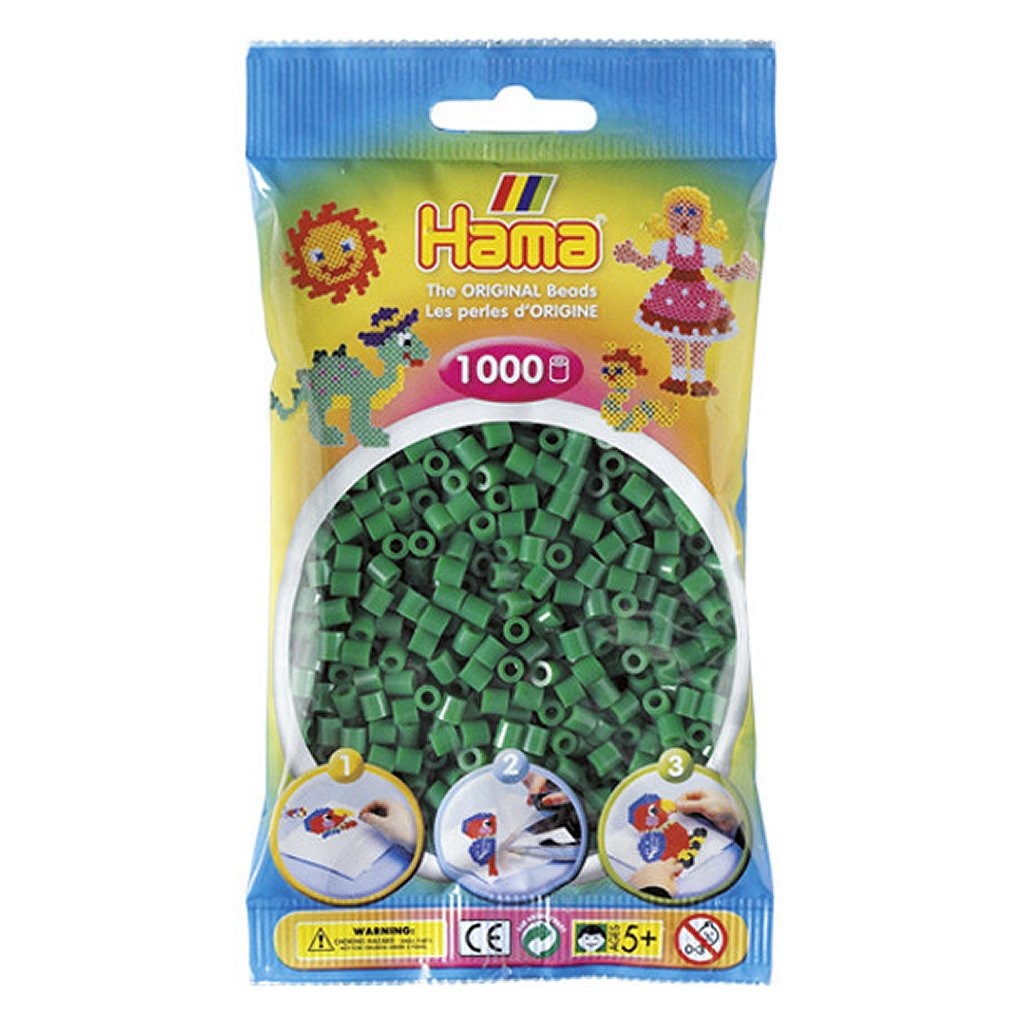 Hama Iron Beads Verde 1000 piezas