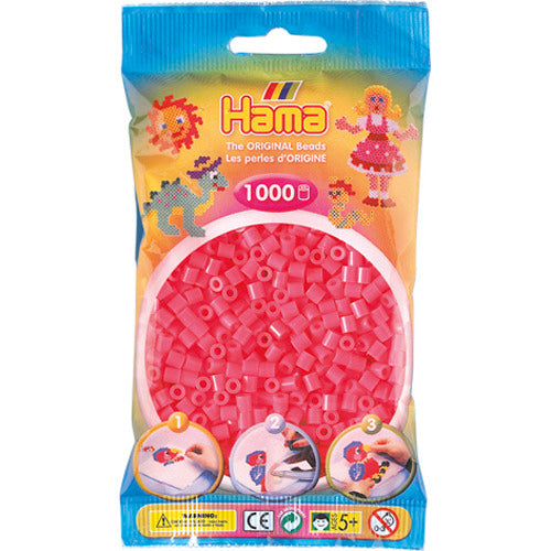 HAMA String korálky Stěnovací korálky 1000 kusů Cerise