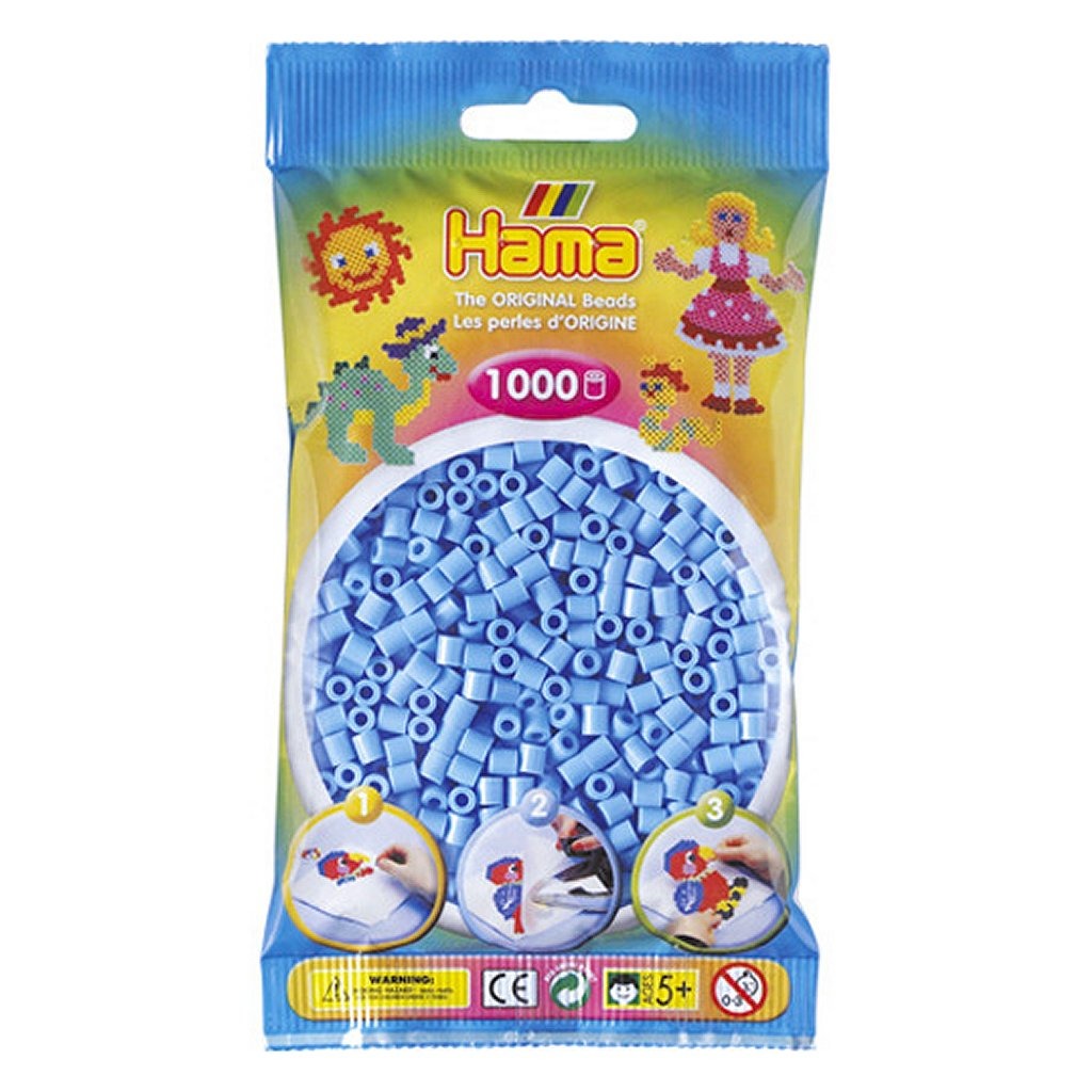 Hama String Perlen String Perlen hellblau 1000 Stücke