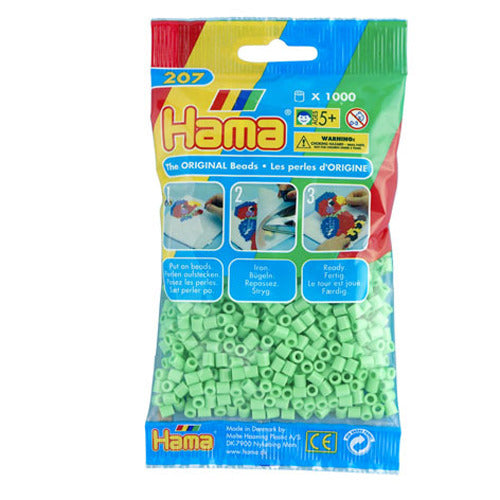 Hama Iron Beads 1000 piezas pastel verde