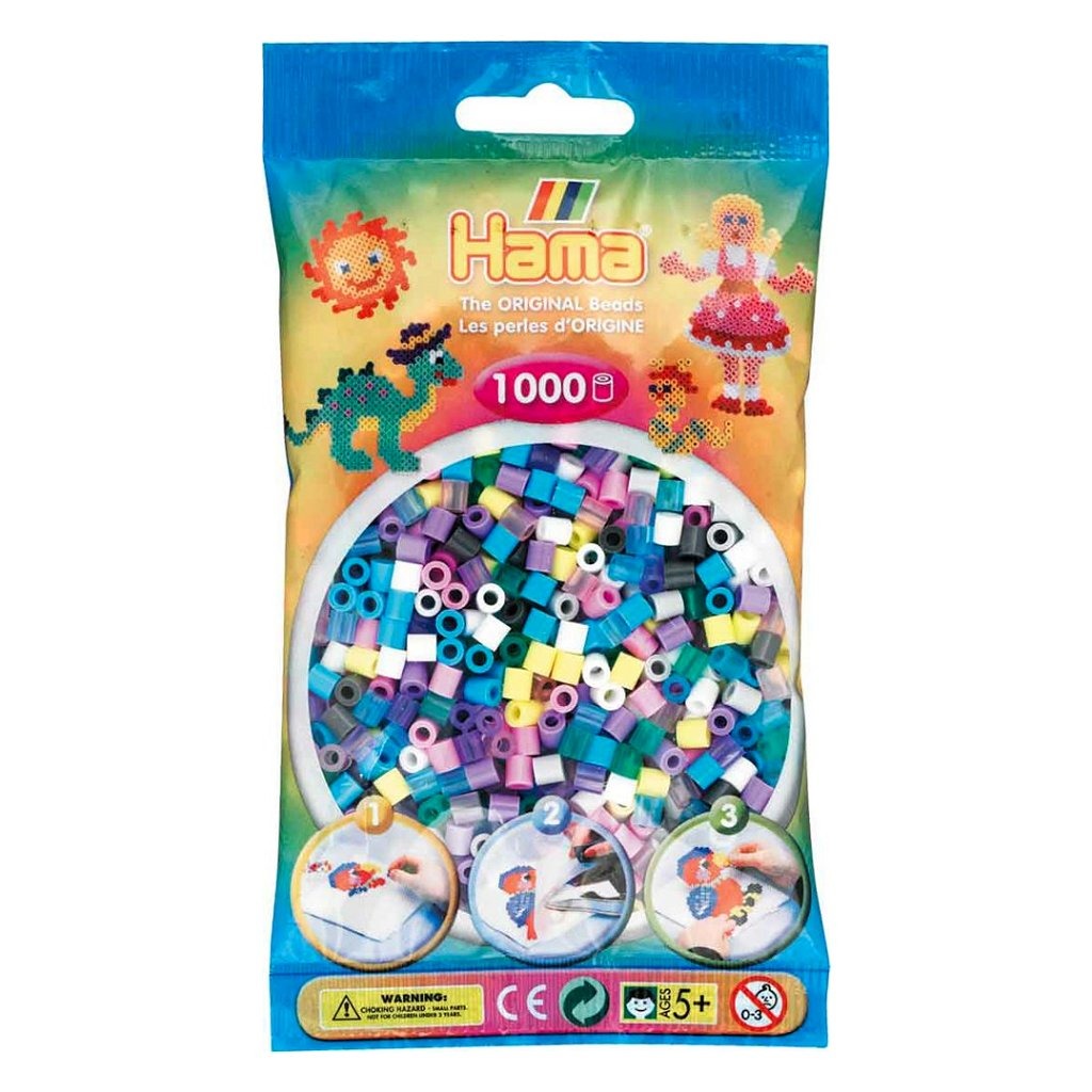 HAMA STRING Perles à repasser les perles pastel mélange (69), 1000st.