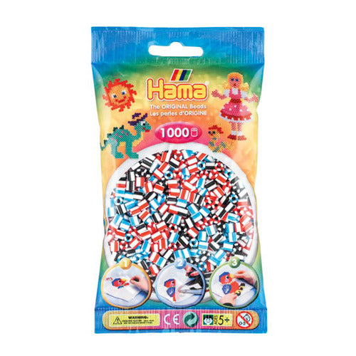 Hama String Perlenmischung gestreift (091), 1000st.