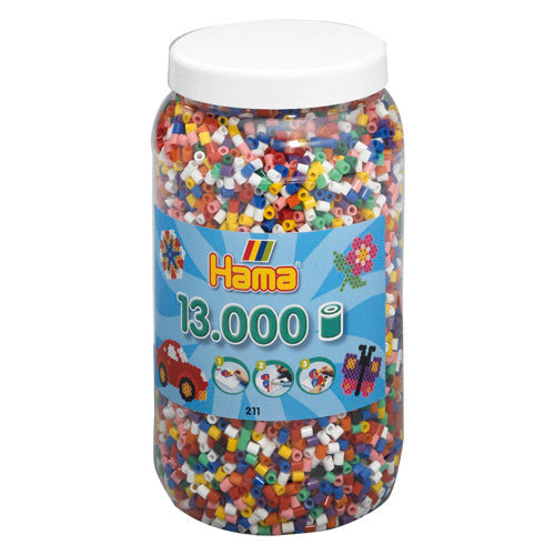 Hama iron beads in pot mix standard (00), 13,000th.