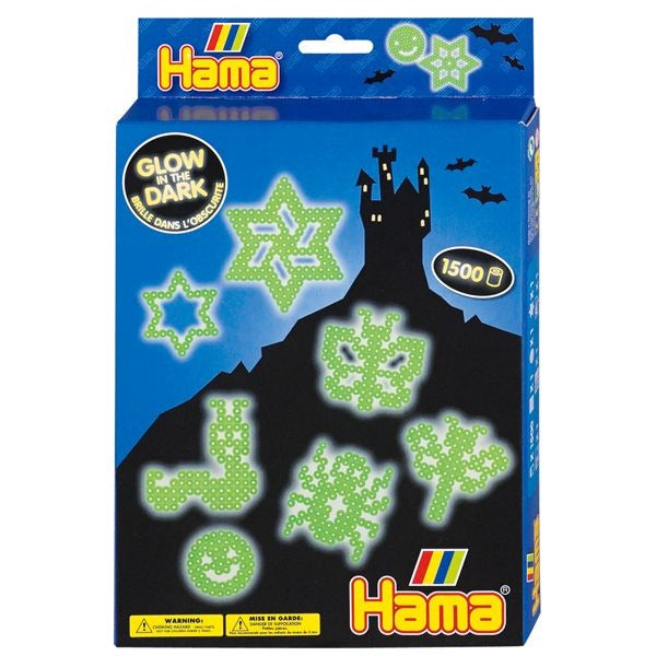 Hama Strijkkralenset Glow in the Dark, 1500st.