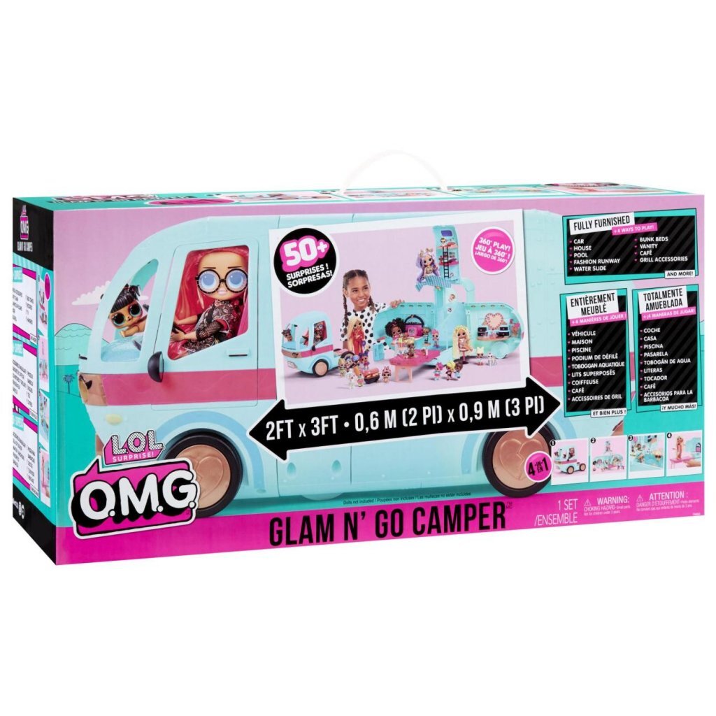 MGA Entertainment Surprise Omg Glamper Blue