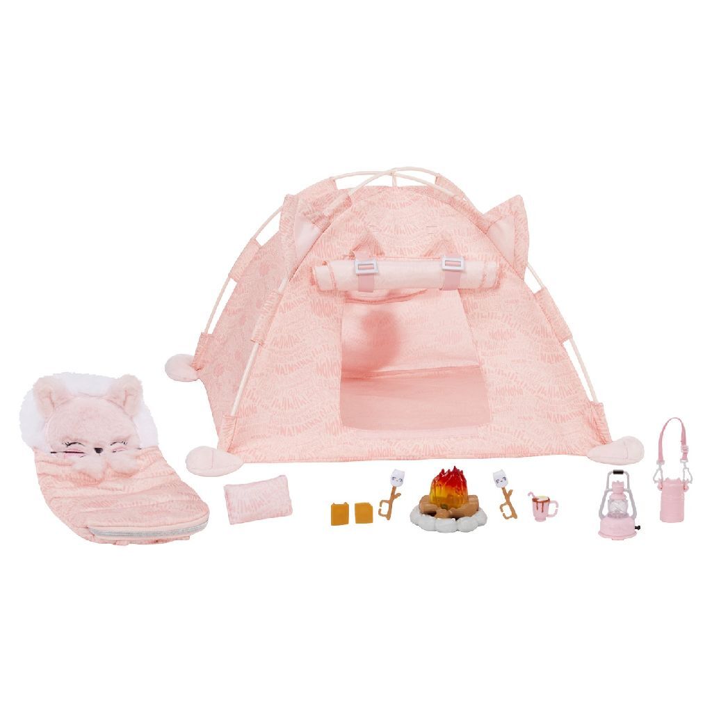 After! After! Surprise after! after! after! Surprise Kitty-Cat camping play set + light