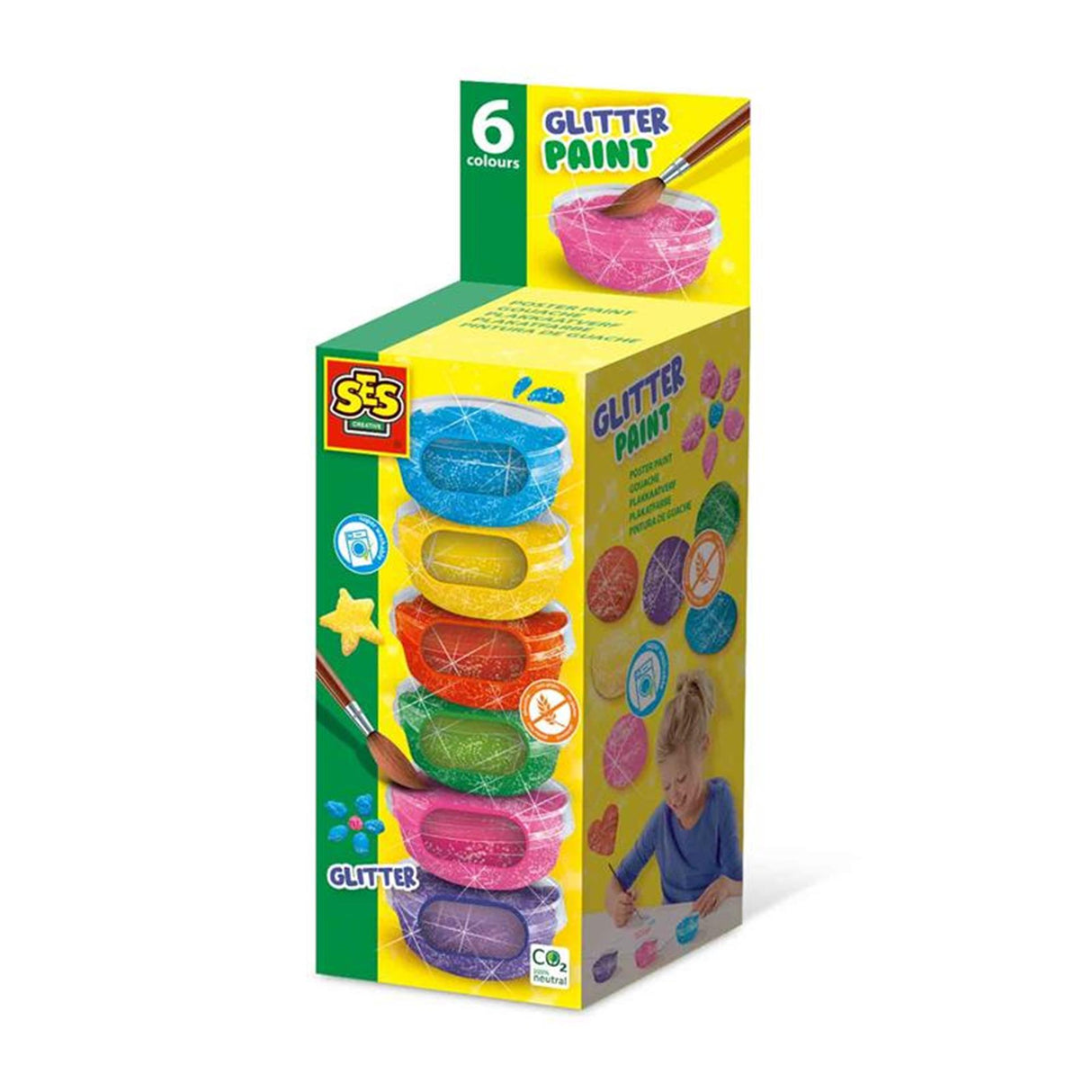 Ses Poster Paint Glitter (6x45ml)