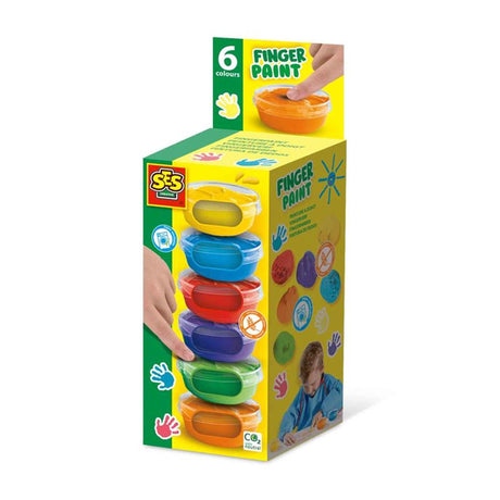 Ses prstová barva 6 barev x 45ml