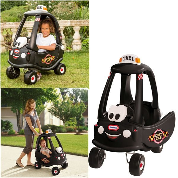 Kleine Tikes Little Tikes Muss Coupé Taxi Walking Car Schwarz